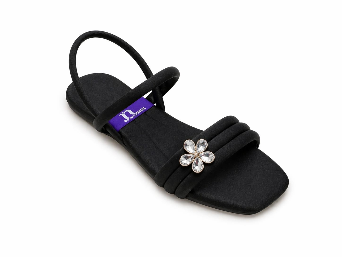 Women's Flower Jewel Flat Sandals
